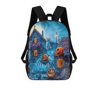 sinyumoney Zaino Per Bambini Con Stampa 3D Monsters And Pumpkins on Halloween Per Studenti Scolastici, Zaini, Borse A Tracolla, Borse Per Libri 17inch