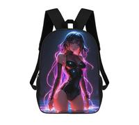 sinyumoney Zaino Per Bambini Con Stampa 3D Neon Glowing Anime Babe Per Studenti Scolastici, Zaini, Borse A Tracolla, Borse Per Libri 17inch