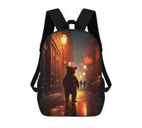 sinyumoney Zaino Per Bambini Con Stampa 3D Red Light District Bear Per Studenti Scolastici, Zaini, Borse A Tracolla, Borse Per Libri 17inch