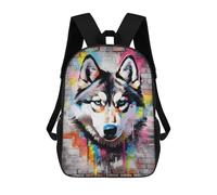 sinyumoney Zaino Per Bambini Con Stampa 3D Siberian Husky Graffiti Per Studenti Scolastici, Zaini, Borse A Tracolla, Borse Per Libri 17inch