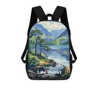 sinyumoney Zaino per bambini con stampa 3D Sierra Nevada National Park, Spain Borsa da scuola, Zaino per studenti, Zaino alla moda e leggero per scuola, college e viaggi, Lake Distretto National Park