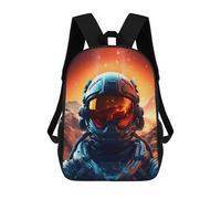 sinyumoney Zaino Per Bambini Con Stampa 3D Spaceman Abstract Deco Per Studenti Scolastici, Zaini, Borse A Tracolla, Borse Per Libri 17inch