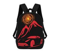 sinyumoney Zaino Per Bambini Con Stampa 3D Super Red Car Per Studenti Scolastici, Zaini, Borse A Tracolla, Borse Per Libri 17inch