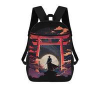 sinyumoney Zaino Per Bambini Con Stampa 3D Torii Gate Moonlight Per Studenti Scolastici, Zaini, Borse A Tracolla, Borse Per Libri 17inch