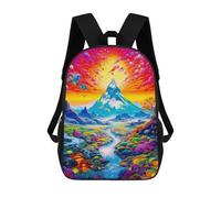 sinyumoney Zaino Per Bambini Con Stampa 3D Vibrant Fantasy Landscape Per Studenti Scolastici, Zaini, Borse A Tracolla, Borse Per Libri 17inch