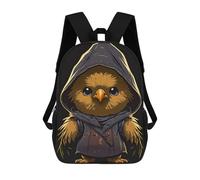 sinyumoney Zaino Per Bambini Con Stampa 3D Wizard The Chicken Per Studenti Scolastici, Zaini, Borse A Tracolla, Borse Per Libri 17inch