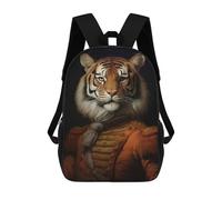 sinyumoney Zaino per bambini con stampa 3D, zaino da scuola, zaino per studenti, zaino alla moda e leggero per scuola, college e viaggi, Tiger King Animal Painting, 17"