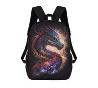 sinyumoney Zaino Per Bambini Cosmic Dragon Art Print-10 Per Ragazzi E Ragazze, Zaino Da Viaggio Per Bambini, Zaino Scolastico Per Adolescenti 17inch