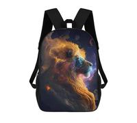 sinyumoney Zaino Per Bambini Cosmic Lion Portrait Per Ragazzi E Ragazze, Zaino Da Viaggio Per Bambini, Zaino Scolastico Per Adolescenti 17inch