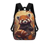sinyumoney Zaino Per Bambini Cute Red Panda Animal Art Per Ragazzi E Ragazze, Zaino Da Viaggio Per Bambini, Zaino Scolastico Per Adolescenti 17inch