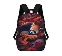 sinyumoney Zaino Per Bambini Cute Sleeping Red Panda Per Ragazzi E Ragazze, Zaino Da Viaggio Per Bambini, Zaino Scolastico Per Adolescenti 17inch