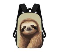 sinyumoney Zaino Per Bambini Cute Sloth Pixel Art Per Ragazzi E Ragazze, Zaino Da Viaggio Per Bambini, Zaino Scolastico Per Adolescenti 17inch