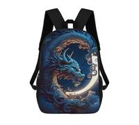 sinyumoney Zaino Per Bambini Dragon Moon Mythology Art Per Ragazzi E Ragazze, Zaino Da Viaggio Per Bambini, Zaino Scolastico Per Adolescenti 17inch