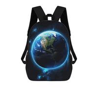 sinyumoney Zaino Per Bambini Earth Glow Per Ragazzi E Ragazze, Zaino Da Viaggio Per Bambini, Zaino Scolastico Per Adolescenti 17inch