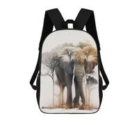 sinyumoney Zaino Per Bambini Elephant Animal Sunset Per Ragazzi E Ragazze, Zaino Da Viaggio Per Bambini, Zaino Scolastico Per Adolescenti 17inch