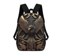 sinyumoney Zaino Per Bambini Epic Golden Phoenix Zaino Scolastico 3D Borsa Scolastica Zaino Scolastico Per Bambini Borse Scolastiche Zaino Alla Moda Con Tasca Borse Per Libri 17inch