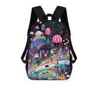 sinyumoney Zaino Per Bambini Fantasy Mushroom Forest Per Ragazzi E Ragazze, Zaino Da Viaggio Per Bambini, Zaino Scolastico Per Adolescenti 17inch