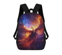 sinyumoney Zaino Per Bambini Fantasy Phoenix Bird Fire Per Ragazzi E Ragazze, Zaino Da Viaggio Per Bambini, Zaino Scolastico Per Adolescenti 17inch