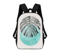 sinyumoney Zaino Per Bambini Floral Composition 1 Zaino Scolastico 3D Borsa Scolastica Zaino Scolastico Per Bambini Borse Scolastiche Zaino Alla Moda Con Tasca Borse Per Libri 17inch