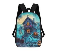 sinyumoney Zaino Per Bambini Halloween Spider & Pumpkin Per Ragazzi E Ragazze, Zaino Da Viaggio Per Bambini, Zaino Scolastico Per Adolescenti 17inch
