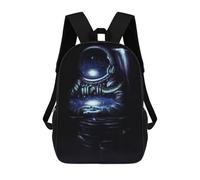 sinyumoney Zaino per bambini Halloween Witch Art Print da 17 pollici, alla moda e divertente, borsa per la scuola per ragazzi e adolescenti, stampa 3D per ragazzi, Style-10, 17"