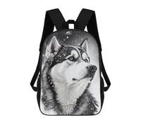 sinyumoney Zaino Per Bambini Husky Snow Animal Per Ragazzi E Ragazze, Zaino Da Viaggio Per Bambini, Zaino Scolastico Per Adolescenti 17inch