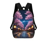 sinyumoney Zaino Per Bambini Japan Cherry Blossom Fuji Per Ragazzi E Ragazze, Zaino Da Viaggio Per Bambini, Zaino Scolastico Per Adolescenti 17inch