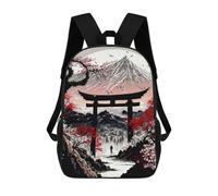 sinyumoney Zaino Per Bambini Japan Cherry Blossom Tori Per Ragazzi E Ragazze, Zaino Da Viaggio Per Bambini, Zaino Scolastico Per Adolescenti 17inch