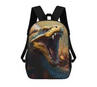 sinyumoney Zaino Per Bambini King Cobra Per Ragazzi E Ragazze, Zaino Da Viaggio Per Bambini, Zaino Scolastico Per Adolescenti 17inch