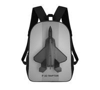 sinyumoney Zaino Per Bambini Lockheed Martin F22 Rapto Per Ragazzi E Ragazze, Zaino Da Viaggio Per Bambini, Zaino Scolastico Per Adolescenti 17inch