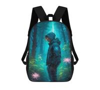 sinyumoney Zaino Per Bambini Lost in Magical Forest Per Ragazzi E Ragazze, Zaino Da Viaggio Per Bambini, Zaino Scolastico Per Adolescenti 17inch