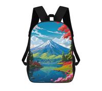 sinyumoney Zaino Per Bambini Mountain Lake Serenity Per Ragazzi E Ragazze, Zaino Da Viaggio Per Bambini, Zaino Scolastico Per Adolescenti 17inch