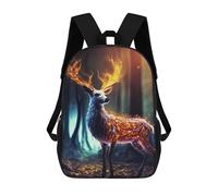 sinyumoney Zaino Per Bambini Mystical Deer in Forest Per Ragazzi E Ragazze, Zaino Da Viaggio Per Bambini, Zaino Scolastico Per Adolescenti 17inch