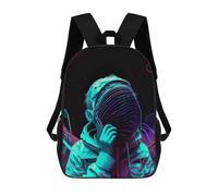 sinyumoney Zaino Per Bambini Neon Dreamscape-9 Zaino Scolastico 3D Borsa Scolastica Zaino Scolastico Per Bambini Borse Scolastiche Zaino Alla Moda Con Tasca Borse Per Libri 17inch