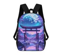 sinyumoney Zaino Per Bambini Nightscape Torii Gate Per Ragazzi E Ragazze, Zaino Da Viaggio Per Bambini, Zaino Scolastico Per Adolescenti 17inch