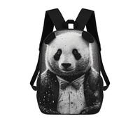 sinyumoney Zaino Per Bambini Panda Smoking Drawing Per Ragazzi E Ragazze, Zaino Da Viaggio Per Bambini, Zaino Scolastico Per Adolescenti 17inch