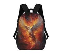 sinyumoney Zaino per bambini (ragazze e ragazzi), ideale per il rientro scolastico, lezioni sportive, regali e viaggi., Mystical Phoenix Bird, 17"