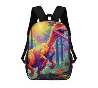 sinyumoney Zaino Per Bambini Rainbow Dinosaur in Fantasy Forest Per Ragazzi E Ragazze, Zaino Da Viaggio Per Bambini, Zaino Scolastico Per Adolescenti 17inch