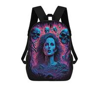 sinyumoney Zaino Per Bambini Skulls And Spirits A Mystic Portrait Per Ragazzi E Ragazze, Zaino Da Viaggio Per Bambini, Zaino Scolastico Per Adolescenti 17inch