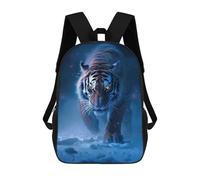 sinyumoney Zaino Per Bambini Snowy Tiger Stalking Per Ragazzi E Ragazze, Zaino Da Viaggio Per Bambini, Zaino Scolastico Per Adolescenti 17inch