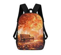 sinyumoney Zaino per bambini stampato 3D DJ Monkey with Headphones Borsa da scuola, Zaino per studenti, Zaino alla moda e leggero per la scuola, il college e i viaggi, Autumn Serenity, 17"
