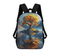 sinyumoney Zaino per bambini stampato 3D DJ Monkey with Headphones Borsa da scuola, Zaino per studenti, Zaino alla moda e leggero per la scuola, il college e i viaggi, The Autumn Tree Of Life, 17"