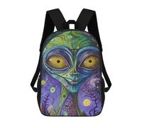sinyumoney Zaino Per Bambini Stampato in 3D Alien Art LXI Zaino Scolastico Per Studenti, Zaino Casual Alla Moda, Borse Scolastiche Leggere Per Scuola, Università E Viaggi 17inch