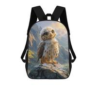 sinyumoney Zaino Per Bambini Stampato in 3D Baby Hawk Mountain View Borsa Scolastica Leggera Da Viaggio Zaino Scolastico Alla Moda Per Bambini Studenti 17inch