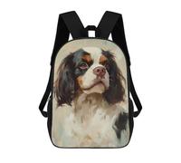 sinyumoney Zaino Per Bambini Stampato in 3D Cavalier King Charles Span Zaino Scolastico Per Studenti, Zaino Casual Alla Moda, Borse Scolastiche Leggere Per Scuola, Università E Viaggi 17inch