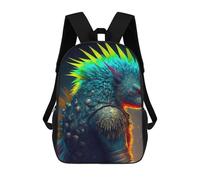 sinyumoney Zaino Per Bambini Stampato in 3D Colorful Fantasy Creature Borsa Scolastica Leggera Da Viaggio Zaino Scolastico Alla Moda Per Bambini Studenti 17inch