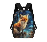 sinyumoney Zaino Per Bambini Stampato in 3D Enchanted Forest Fox -5 Borsa Scolastica Leggera Da Viaggio Zaino Scolastico Alla Moda Per Bambini Studenti 17inch
