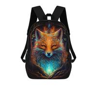 sinyumoney Zaino Per Bambini Stampato in 3D Enchanted Forest Fox Zaino Scolastico Per Studenti, Zaino Casual Alla Moda, Borse Scolastiche Leggere Per Scuola, Università E Viaggi 17inch