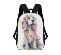 sinyumoney Zaino Per Bambini Stampato in 3D English Cocker Spaniel Borsa Scolastica Leggera Da Viaggio Zaino Scolastico Alla Moda Per Bambini Studenti 17inch