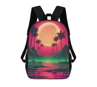 sinyumoney Zaino Per Bambini Stampato in 3D Futuristic Synth Dreams Borsa Scolastica Leggera Da Viaggio Zaino Scolastico Alla Moda Per Bambini Studenti 17inch